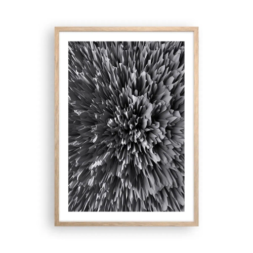 Poster in einem Rahmen aus heller Eiche - Härter kann es nicht werden - 50x70 cm