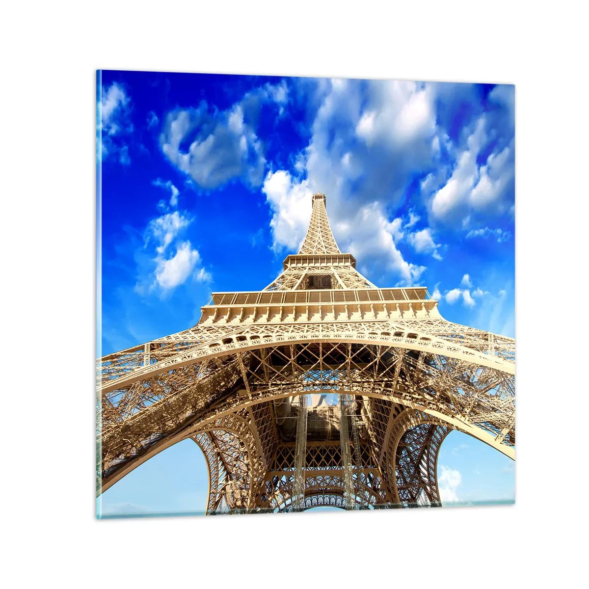 Glasbild - Bild auf glas - In den Himmel und in die Wolken gehen - 30x30 cm