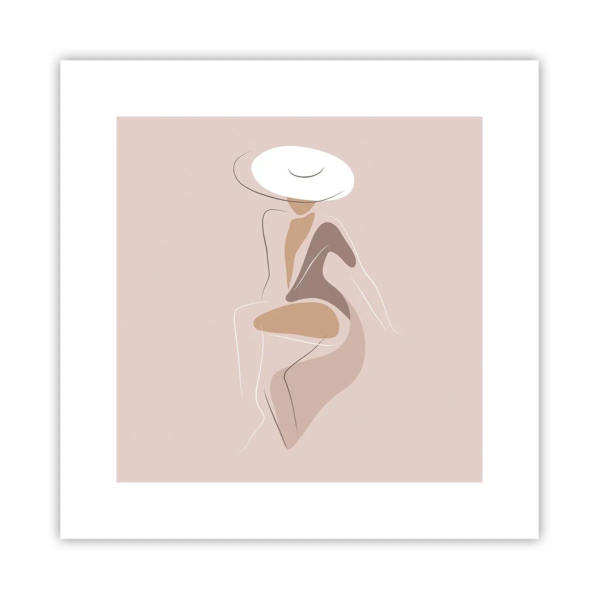 Poster - Eine Dame sein - 30x30 cm