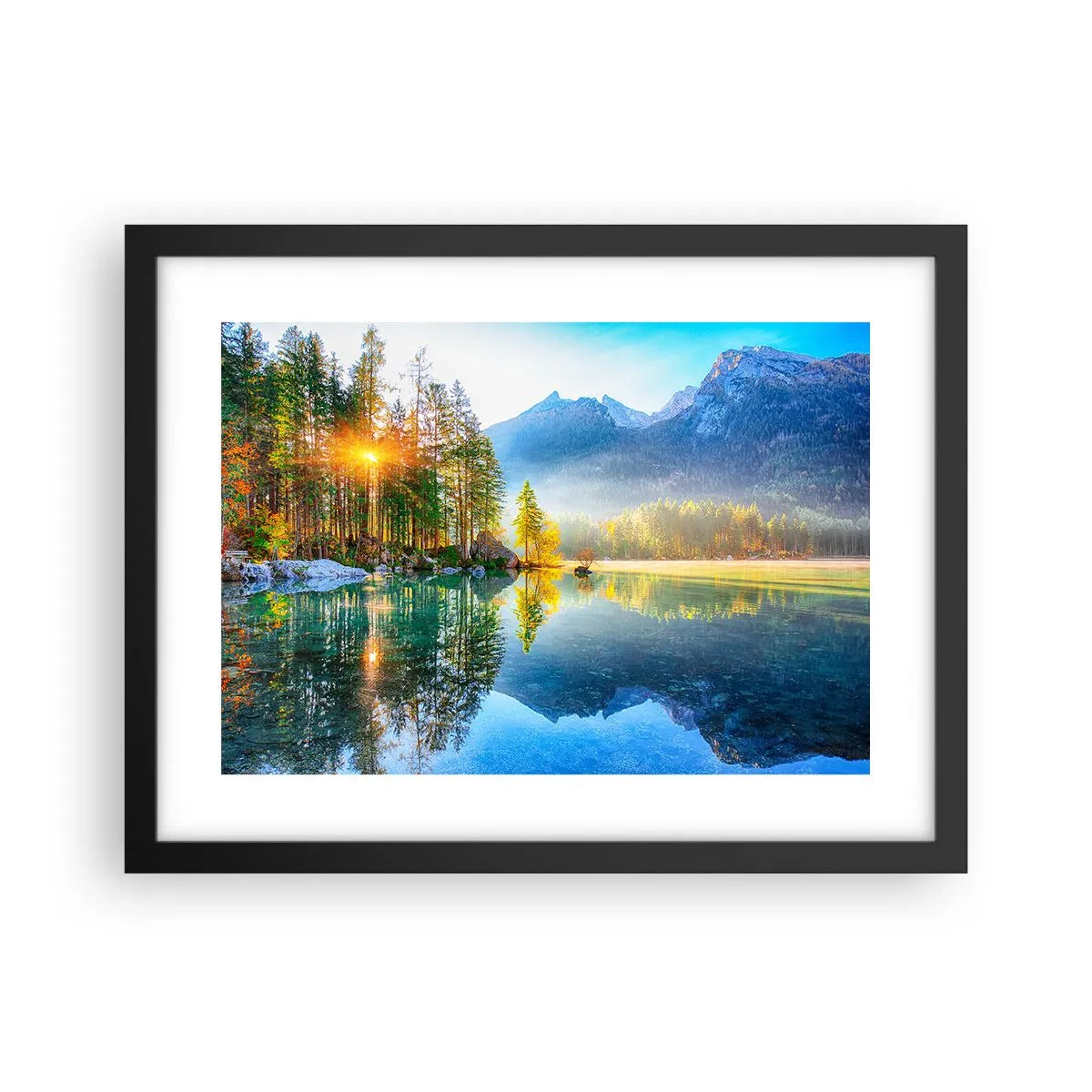 Poster in einem schwarzem Rahmen - Majestät und Süße - 40x30 cm