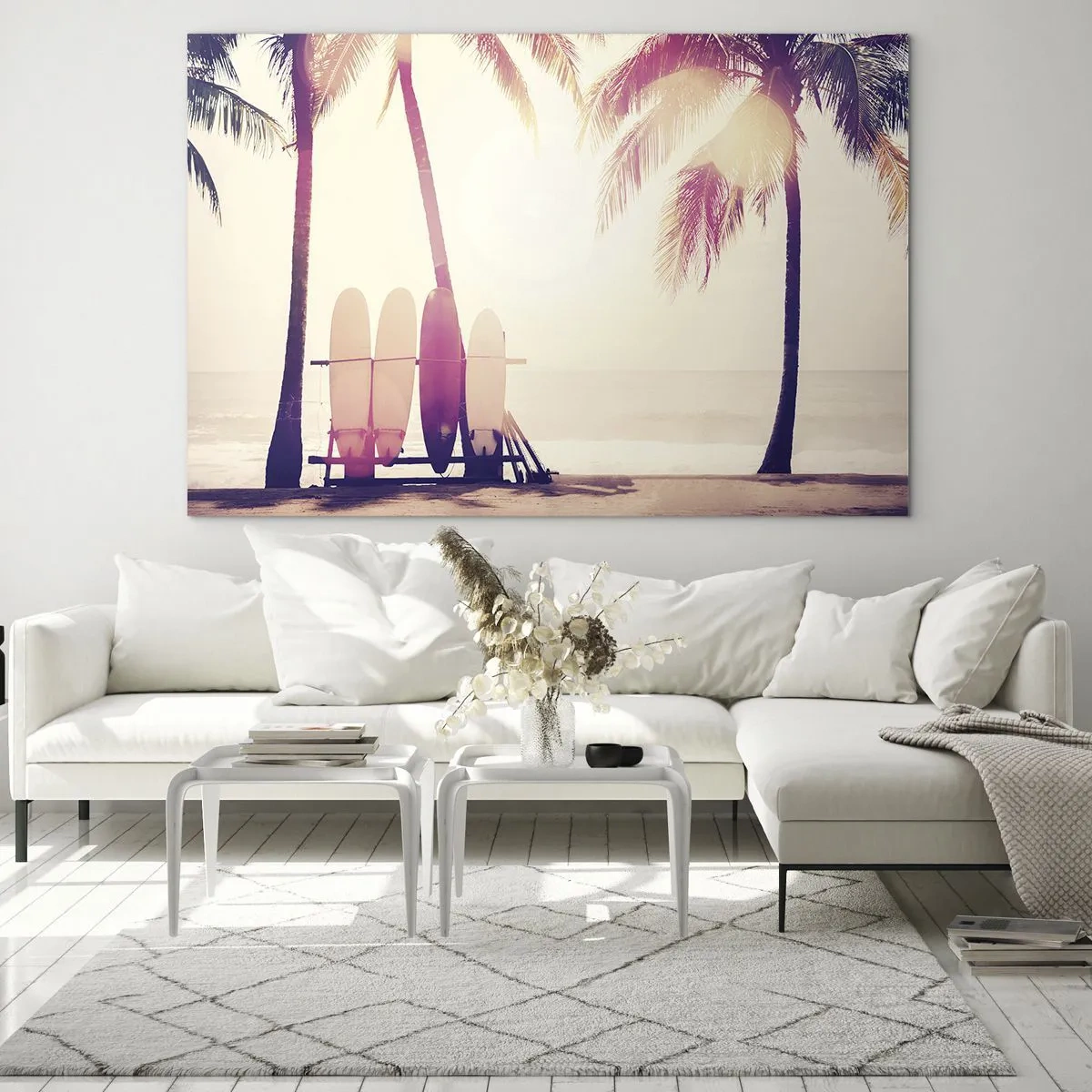 Glasbild - Bild auf glas - Es wird ein toller Tag - 70x50cm - Es wird ein toller Tag - Moderne Wanddekoration für Wohnzimmer und Schlafzimmer ARTTOR