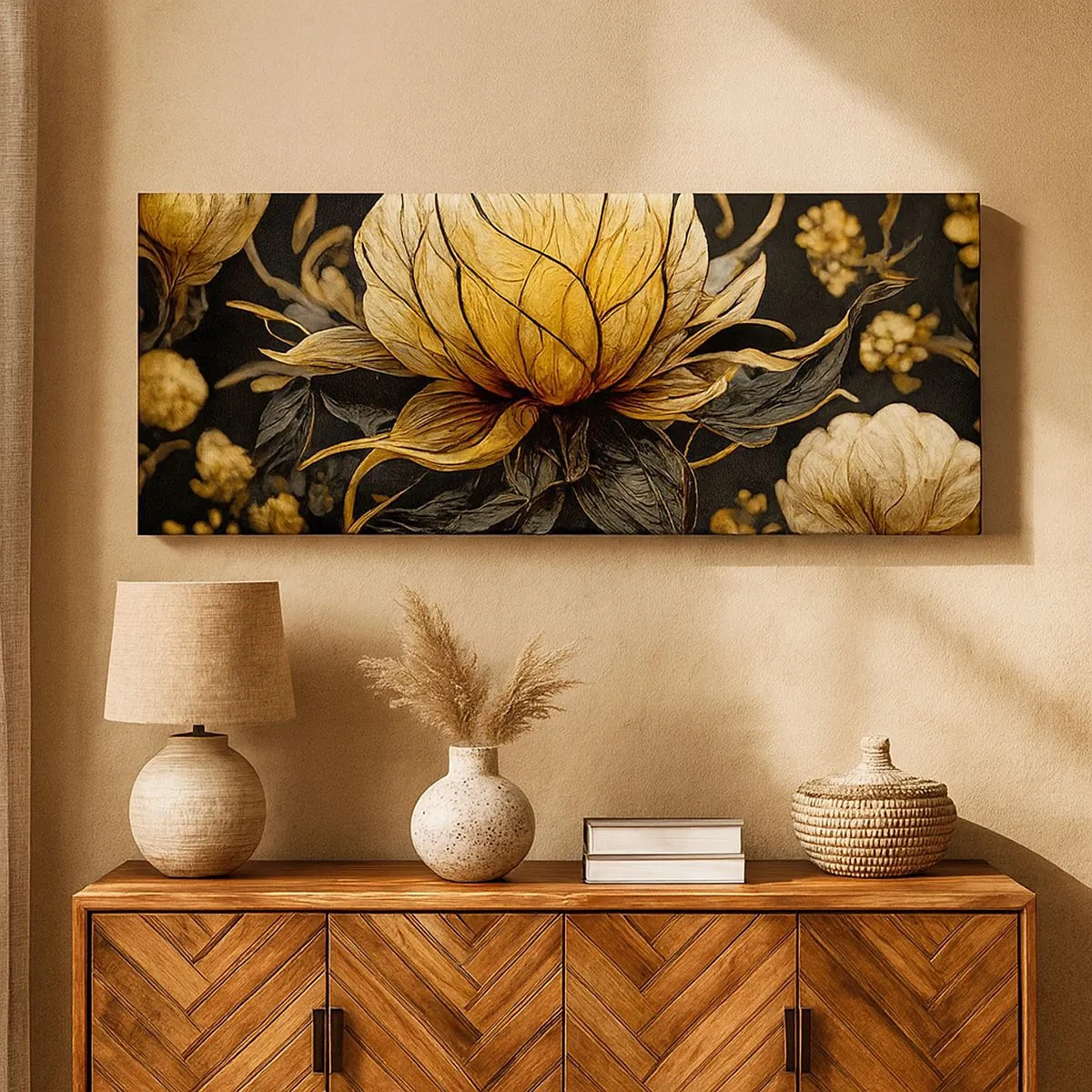 Bild auf Leinwand - Leinwandbild - Subtile Zerbrechlichkeit - 100x40 cm