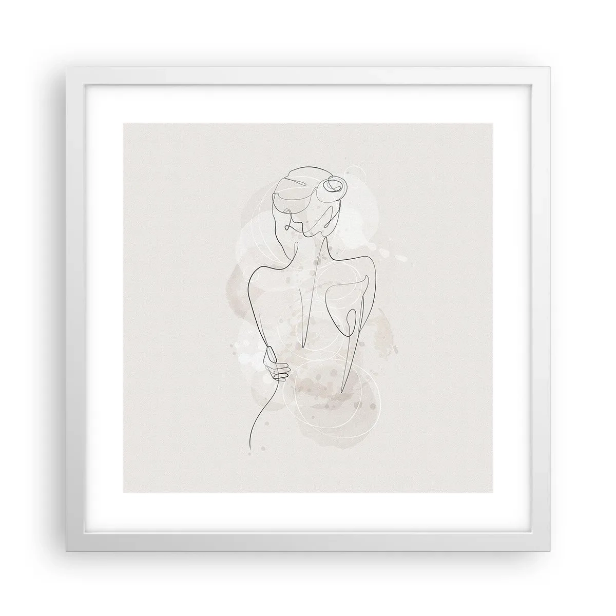 Poster in einem weißen Rahmen - Wie ein sensibles Instrument - 40x40 cm