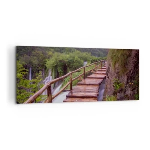 Bild auf Leinwand - Leinwandbild - Schönheit jenseits des Glaubens - 100x40 cm