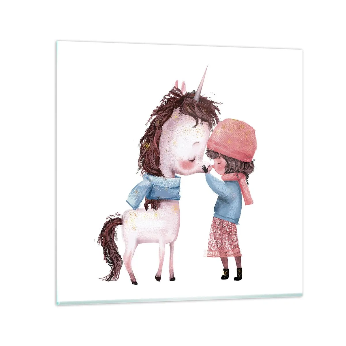 Glasbild - Bild auf glas - Ein Wintermärchen - 40x40 cm