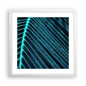 Poster in einem weißen Rahmen - Grüne Textur - 40x40 cm