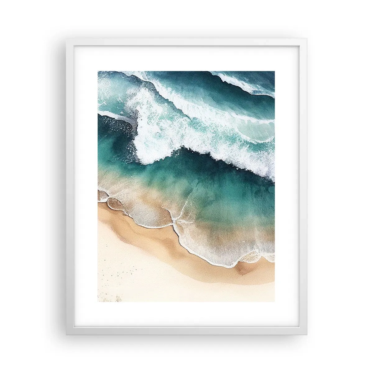 Poster in einem weißen Rahmen - Das ewige Treffen - 40x50 cm