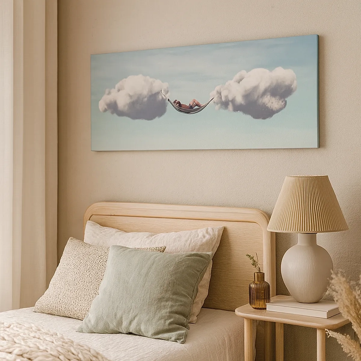 Bild auf Leinwand - Leinwandbild - Die Behaglichkeit des Augenblicks - 30x30 cm