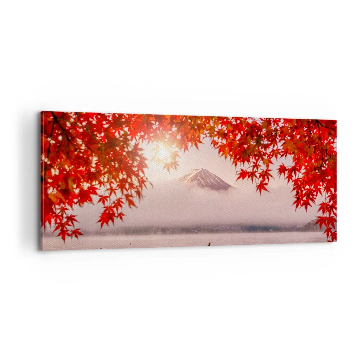 Bild auf Leinwand - Leinwandbild - Im japanischen Klima - 100x40 cm