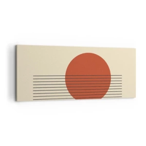 Bild auf Leinwand - Leinwandbild - Immer wieder und weiter - 100x40 cm