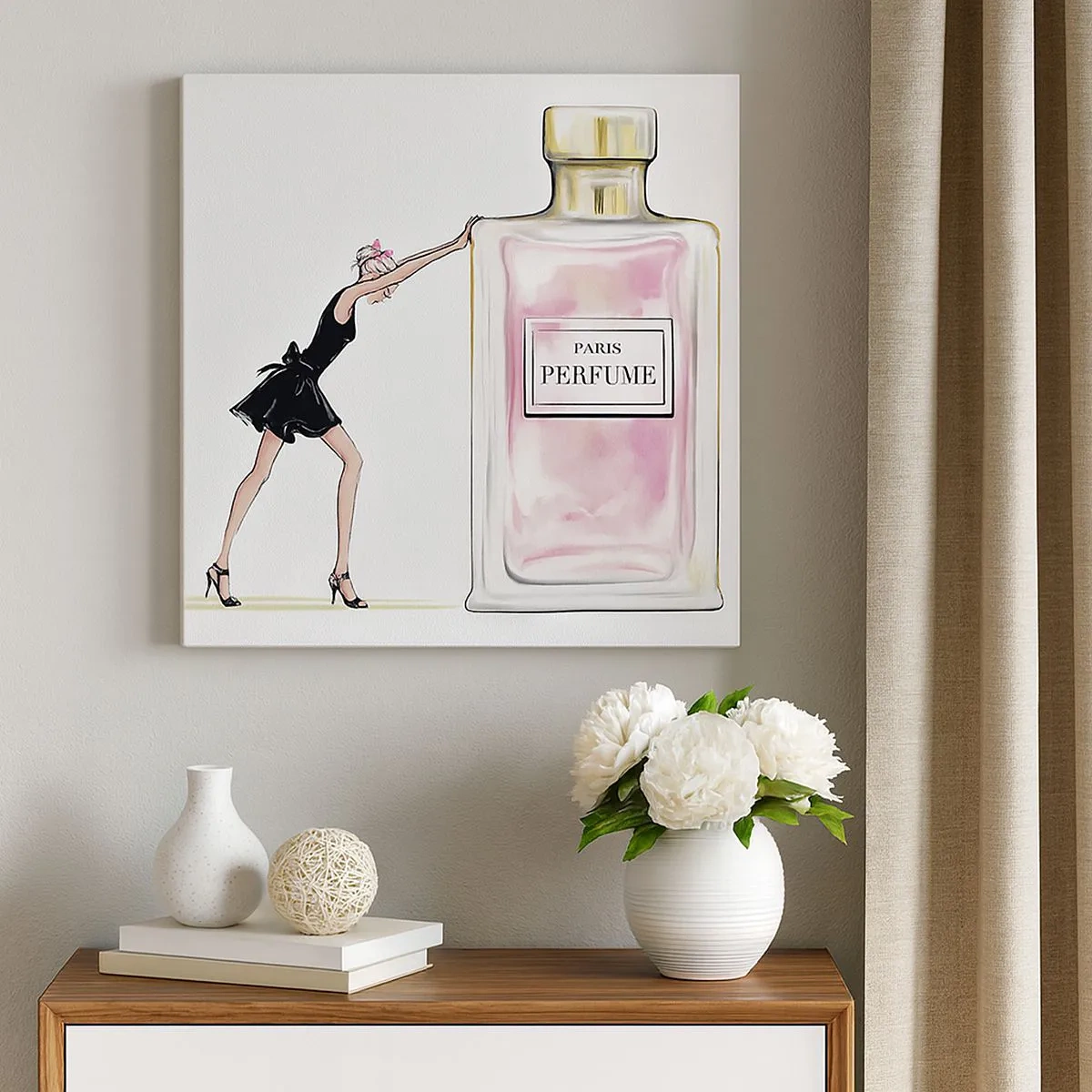 Bild auf Leinwand - Leinwandbild - Essenz der Weiblichkeit - 30x30 cm