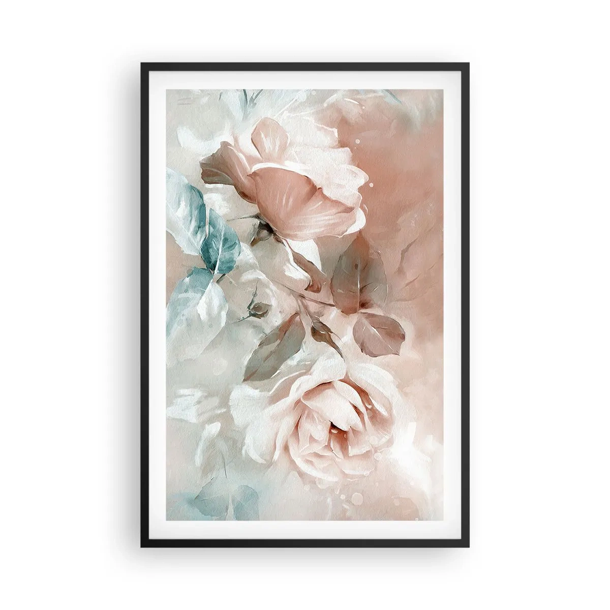 Poster in einem schwarzem Rahmen - Geist der Romantik - 61x91 cm