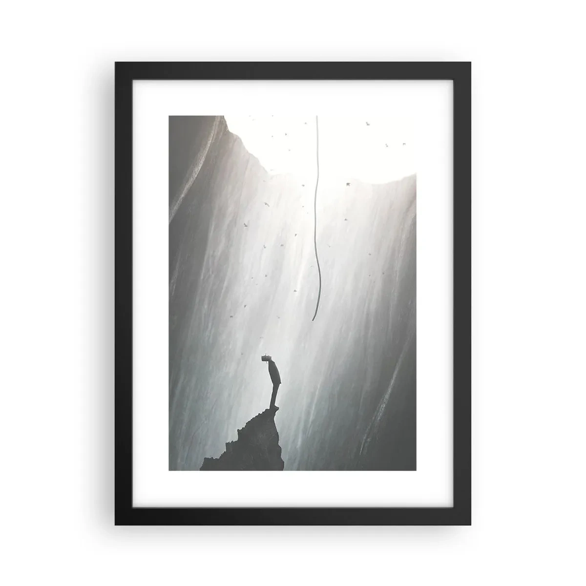 Poster in einem schwarzem Rahmen - Es gibt immer einen Ausweg - 30x40 cm