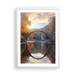 Poster in einem weißen Rahmen - Auf der anderen Seite des Spiegels - 50x70 cm