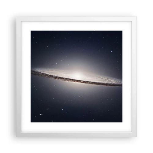 Poster in einem weißen Rahmen - Vor langer Zeit in einer weit entfernten Galaxie ... - 40x40 cm