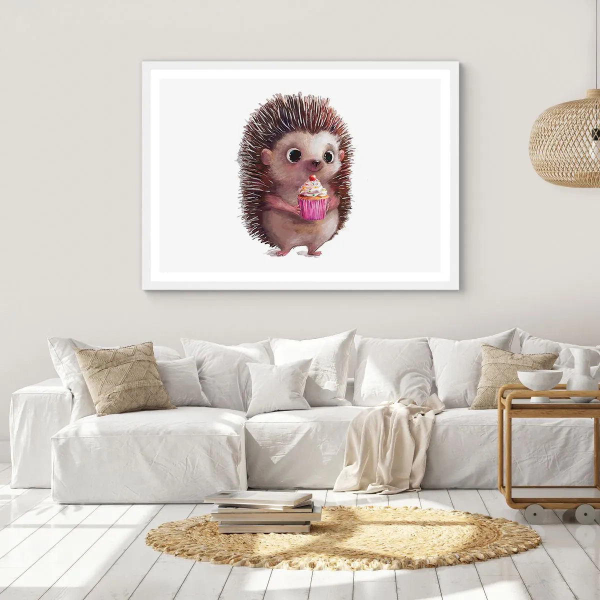 Poster in einem weißen Rahmen - Der Feiertag ist jeden Tag - 91x61 cm