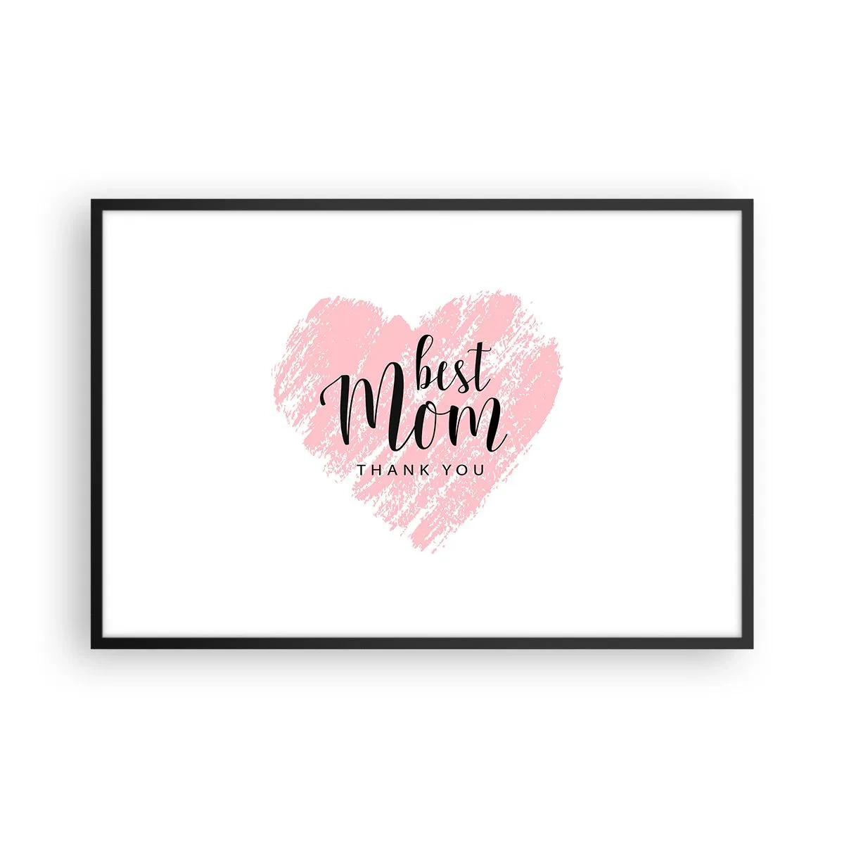 Poster in einem schwarzem Rahmen - Immer der richtige Moment - 91x61 cm