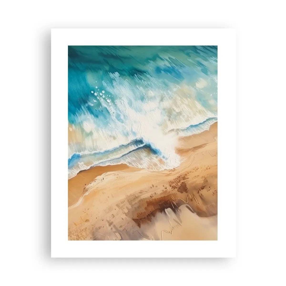 Poster - Zurückkehrende Welle - 40x50 cm
