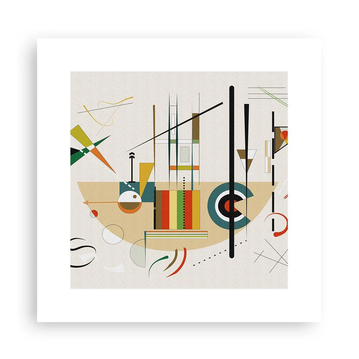Poster - Und die Welt lacht - 30x30 cm