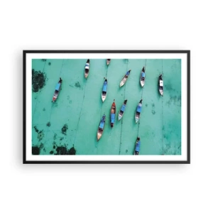 Poster in einem schwarzem Rahmen - In freudiger Erwartung - 91x61 cm