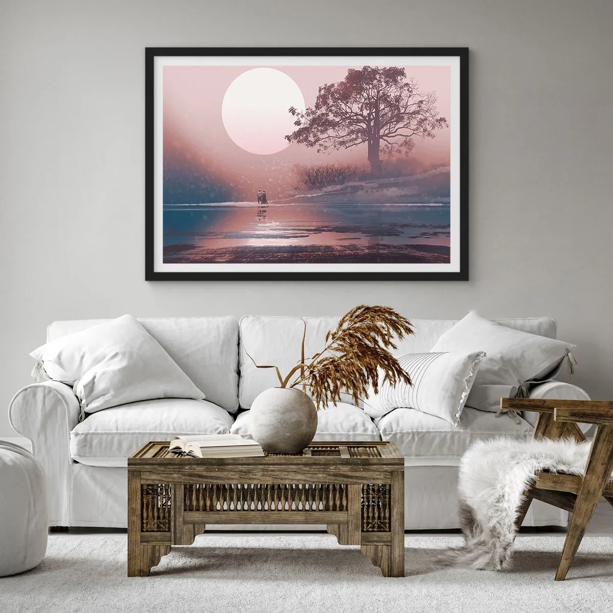 Poster in einem schwarzem Rahmen - Wunder der Nacht - 40x30 cm