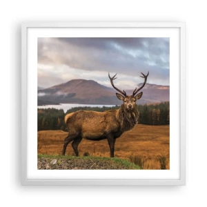 Poster in einem weißen Rahmen - Die Majestät der Natur - 50x50 cm