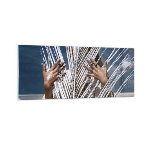 Glasbild - Bild auf glas - Das Mädchen des Schamanen? - 100x40 cm