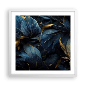 Poster in einem weißen Rahmen - Mit Gold gefüttert - 50x50 cm