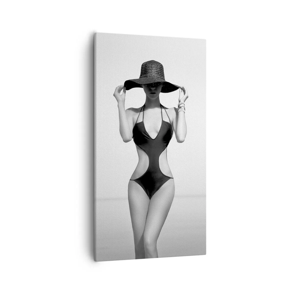 Bild auf Leinwand - Leinwandbild - Mein Name ist: Eleganz - 55x100 cm