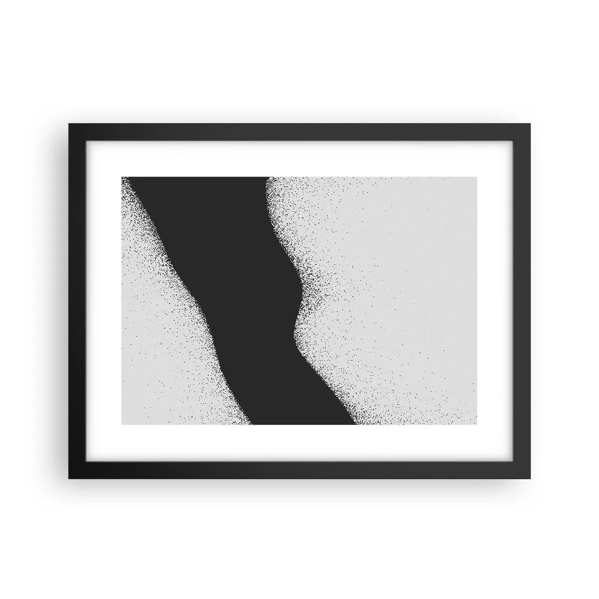 Poster in einem schwarzem Rahmen - Flüssiges Gleichgewicht - 40x30 cm