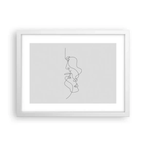 Poster in einem weißen Rahmen - Die Hitze bitterer Begierden - 40x30 cm