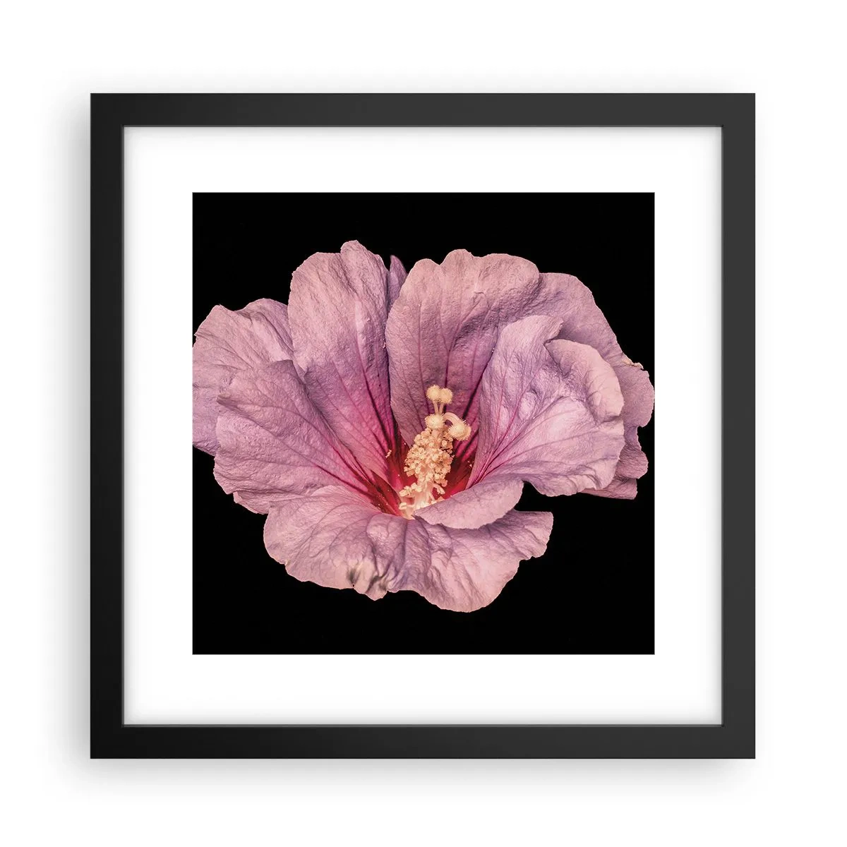 Poster in einem schwarzem Rahmen - Direkt ins Herz - 30x30 cm