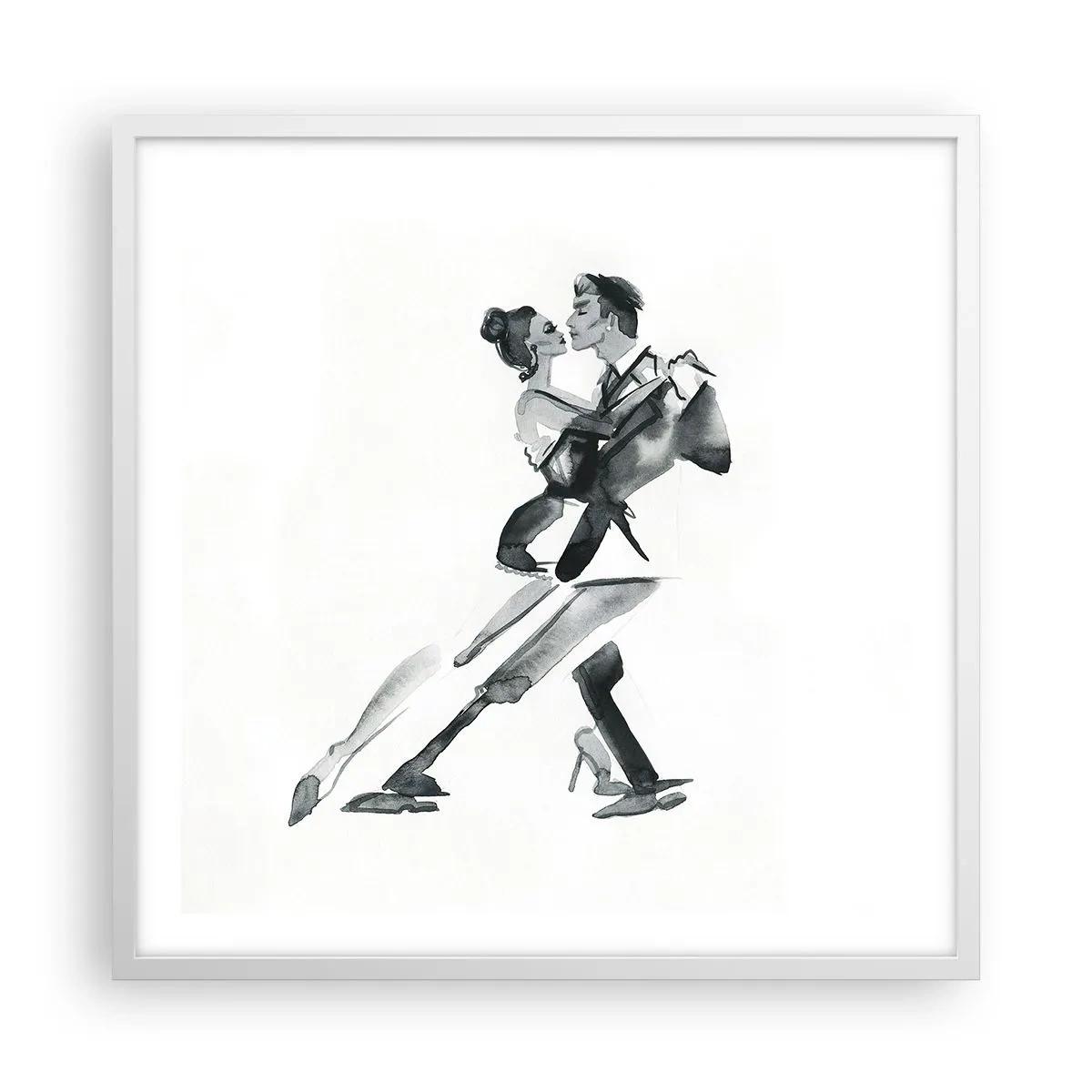 Poster in einem weißen Rahmen - In einem Schlag - 60x60 cm