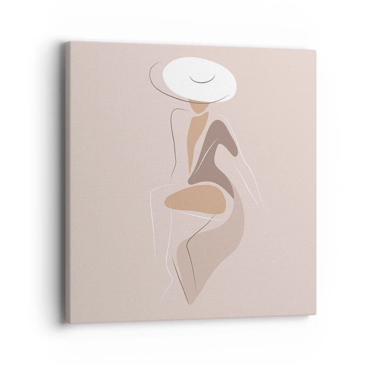 Bild auf Leinwand - Leinwandbild - Eine Dame sein - 40x40 cm