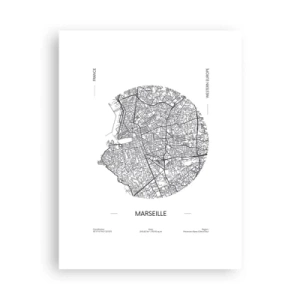 Poster - Anatomie von Marseille - 30x40 cm