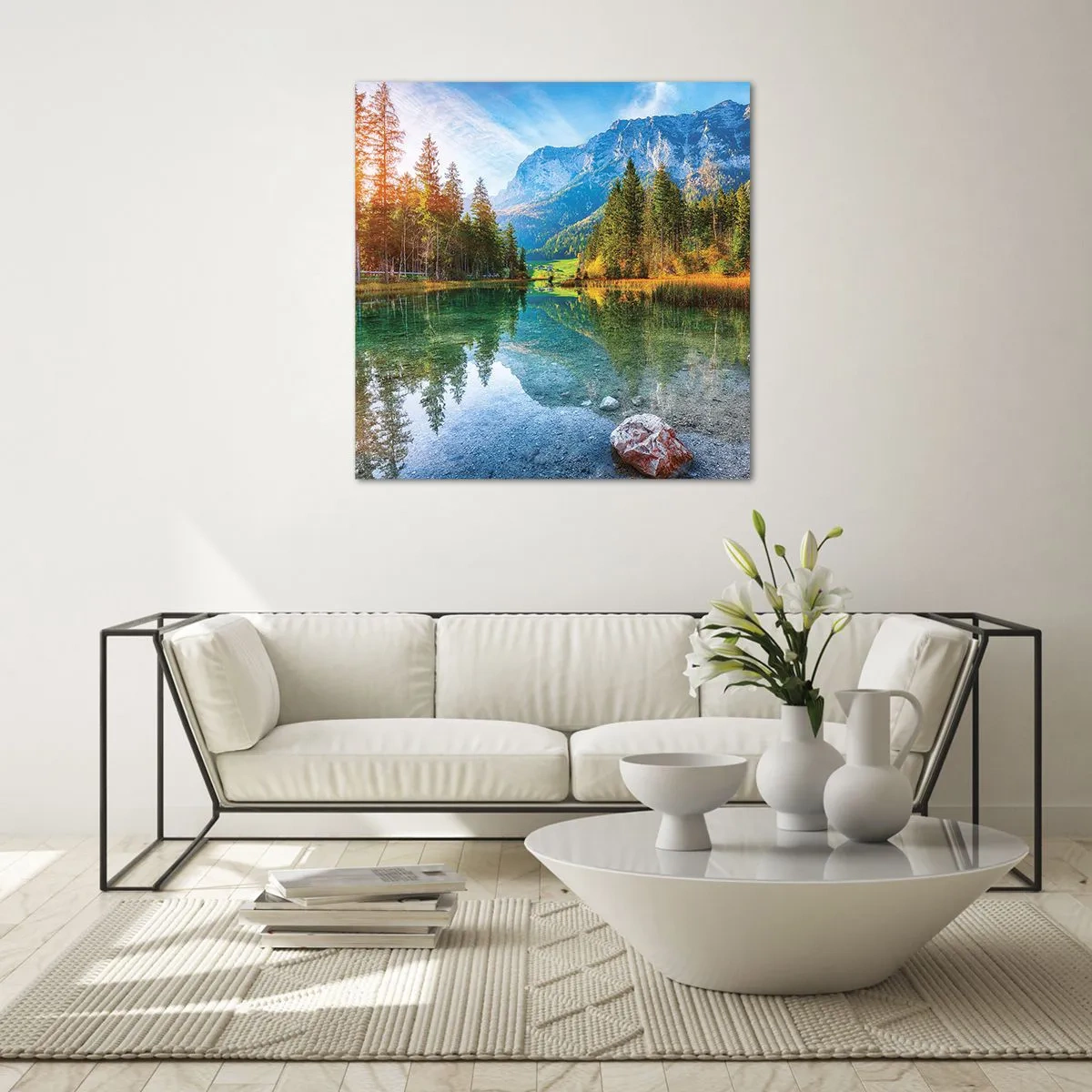 Glasbild - Bild auf glas - Die Sanftheit des Herbstes - 60x60 cm