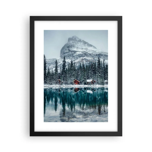 Poster in einem schwarzem Rahmen - Kanadischer Rückzug - 30x40 cm