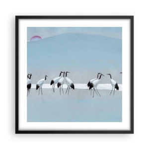 Poster in einem schwarzem Rahmen - Nach einem heißen Tag - 50x50 cm