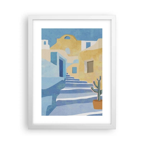 Poster in einem weißen Rahmen - Ein Tag in einer arabischen Stadt - 30x40 cm