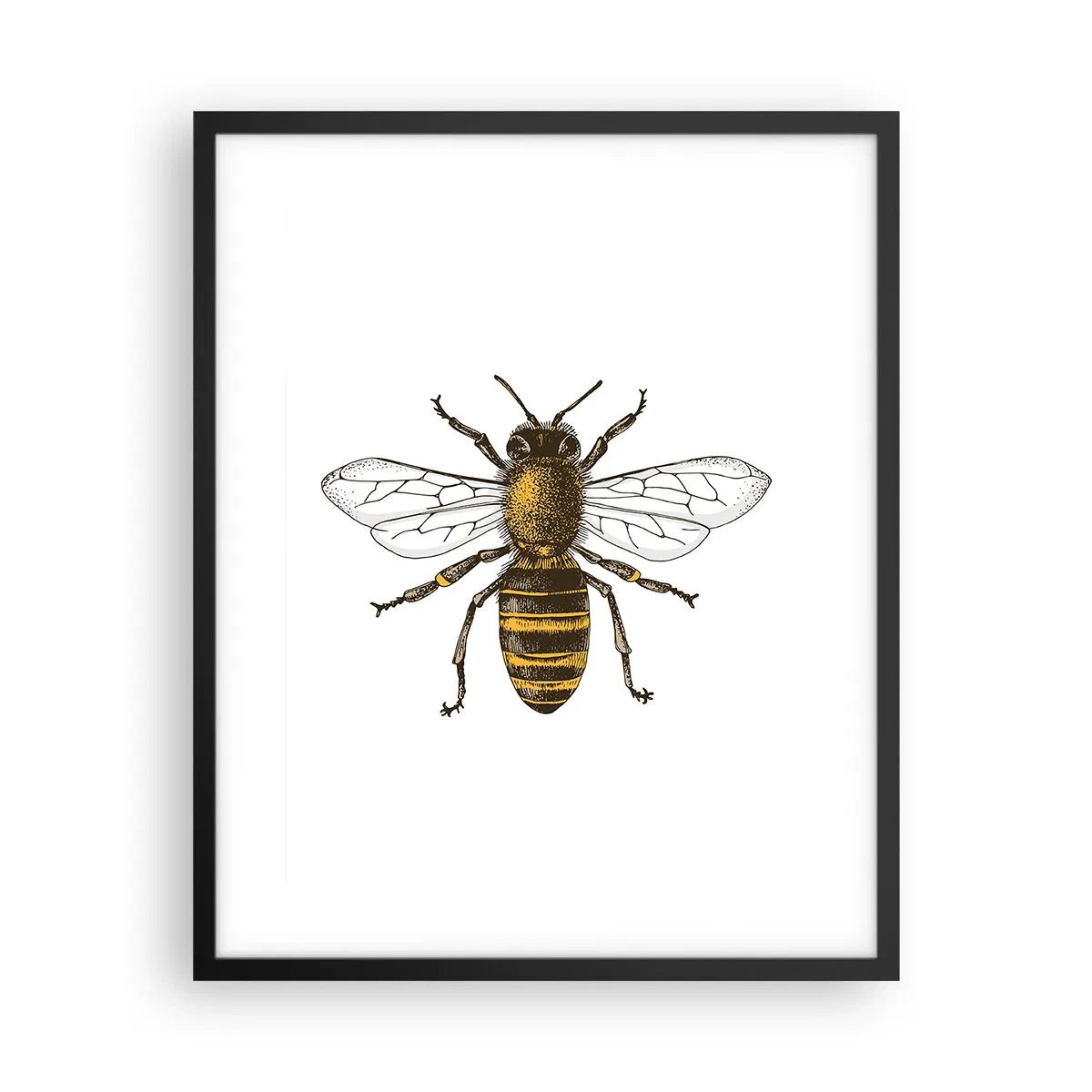 Poster in einem schwarzem Rahmen - Schön und gut - 40x50 cm