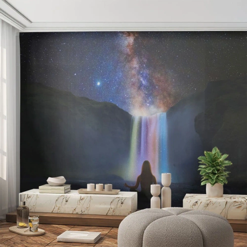 Fototapete Premium Sand - Absolute Harmonie - Abstraktion, Wasserfall, Fantasie - 250x175 cm