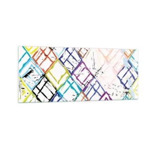 Glasbild - Bild auf glas - Zellen zu vermieten - 100x40 cm