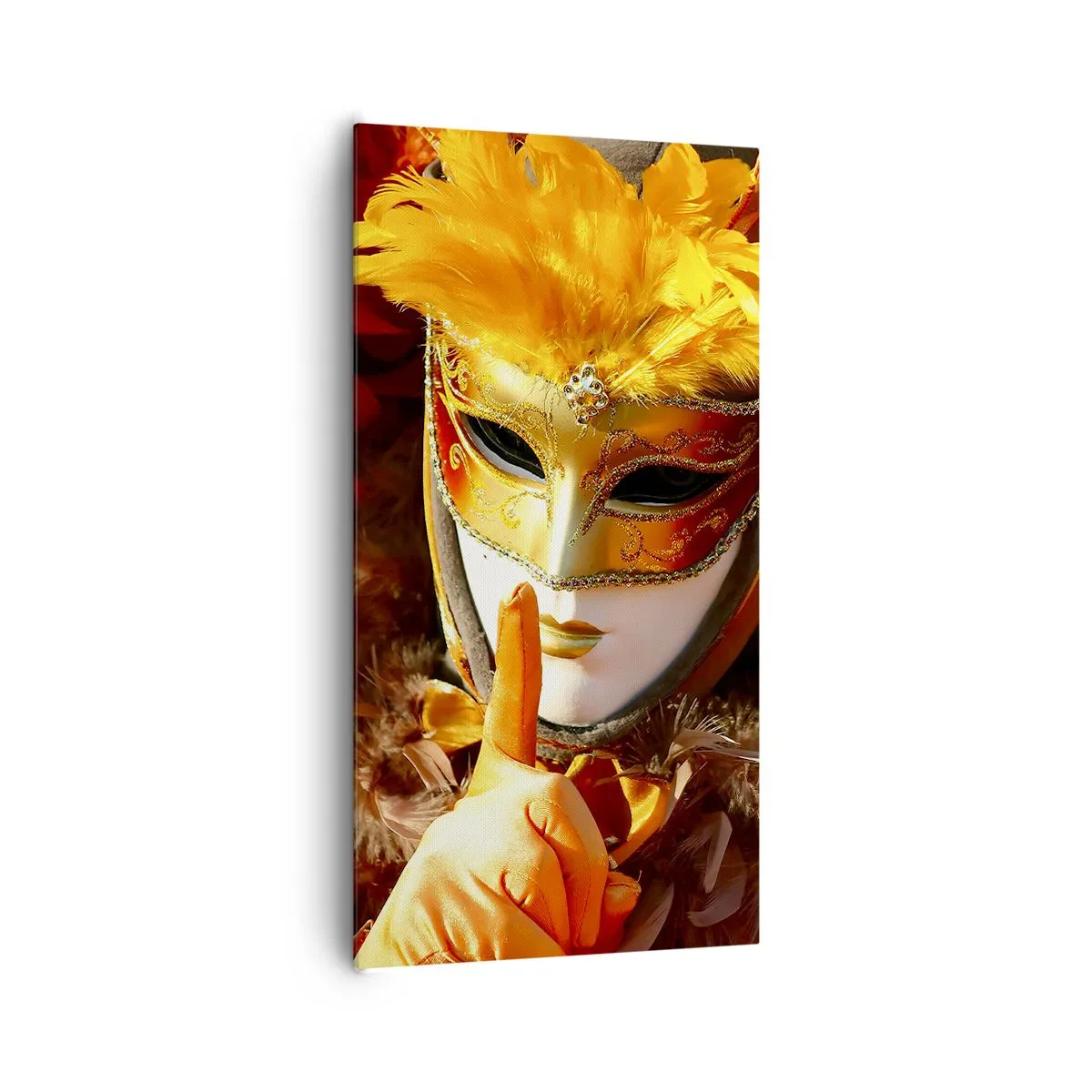 Bild auf Leinwand - Leinwandbild - Geheimnis ist Teil des Spiels - 65x120 cm