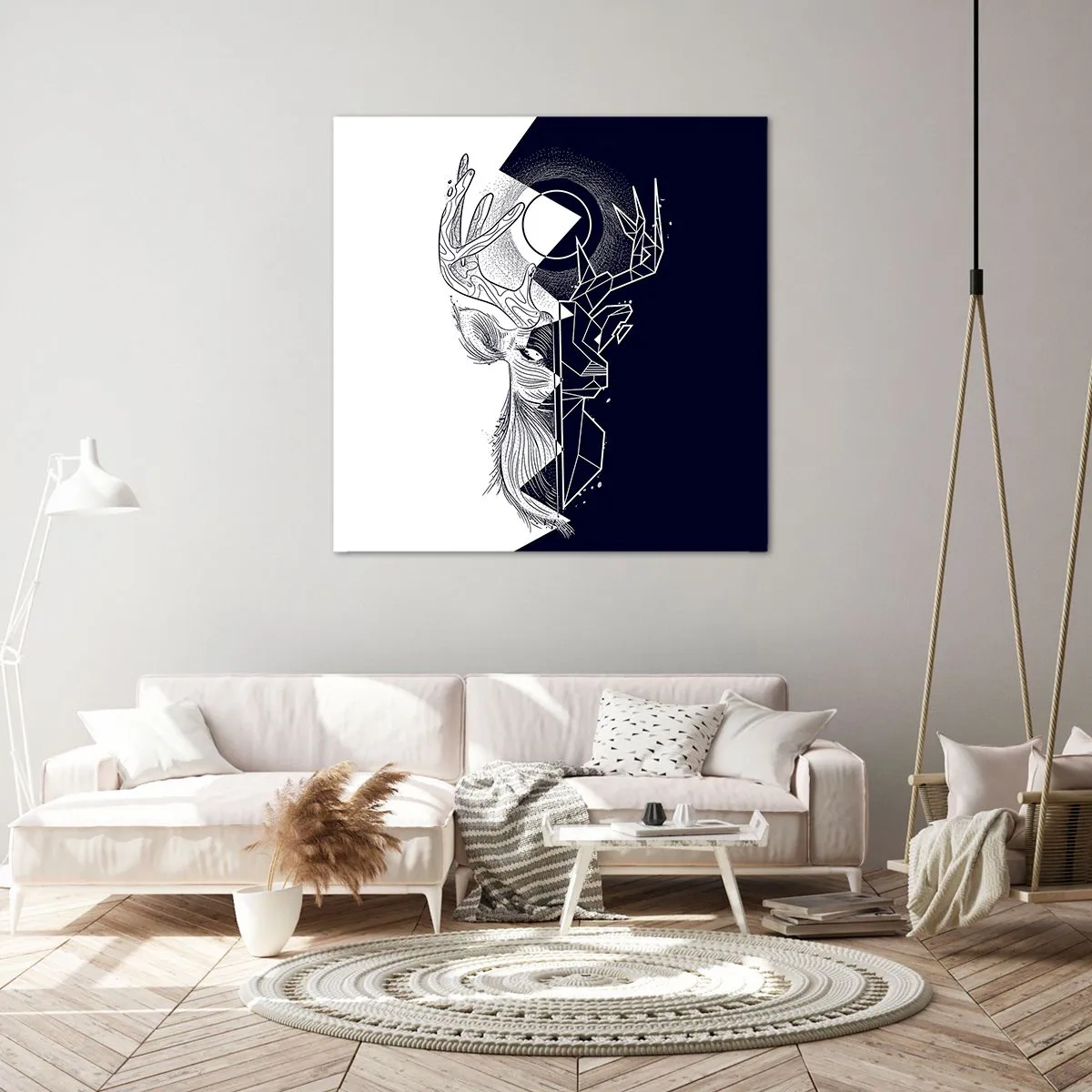 Bild auf Leinwand - Leinwandbild - Der Kampf und die Einheit der Gegensätze - 60x60 cm