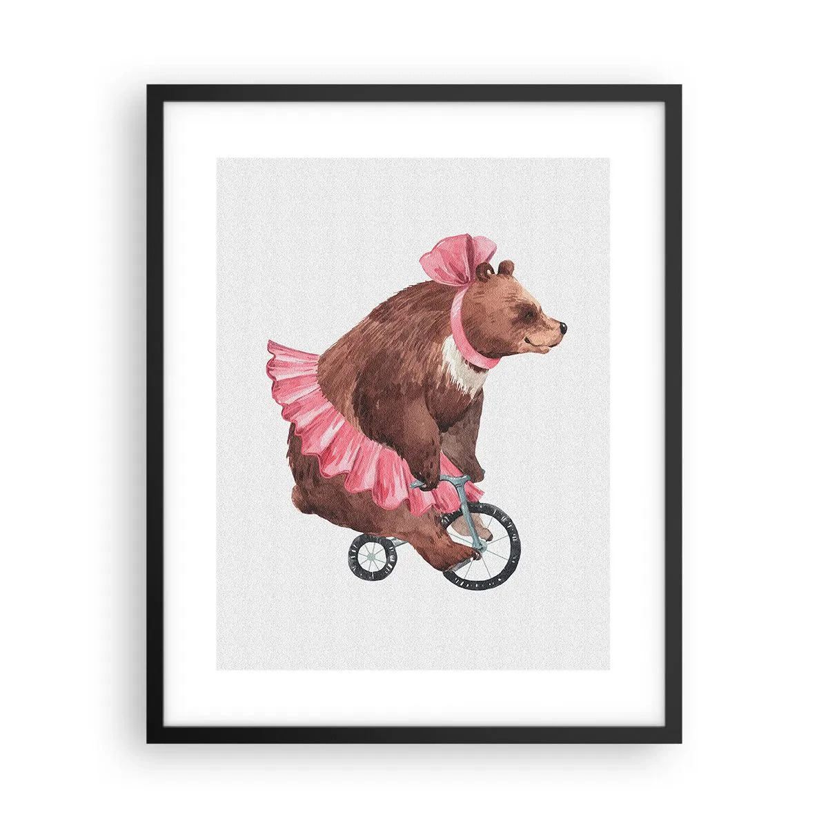 Poster in einem schwarzem Rahmen - Was für ein Affentheater! - 40x50 cm