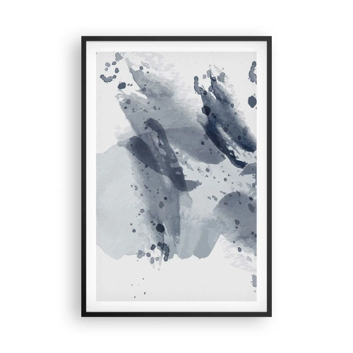 Poster in einem schwarzem Rahmen - Eine Studie über die Natur des Wassers - 61x91 cm