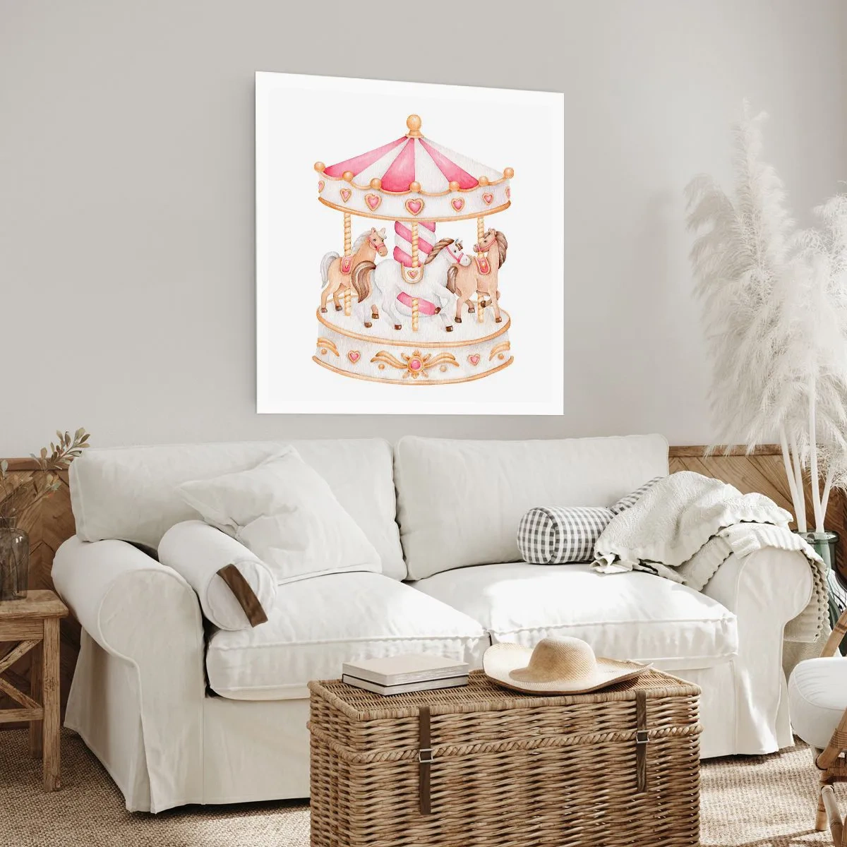 Poster - Süße Welt der Kindheit - 50x50 cm