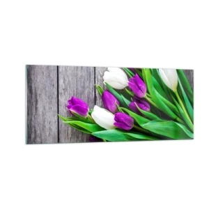 Glasbild - Bild auf glas - Am Tag der Frühlingsferien - 100x40 cm