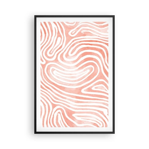 Poster in einem schwarzem Rahmen - Im Korallenlabyrinth - 61x91 cm