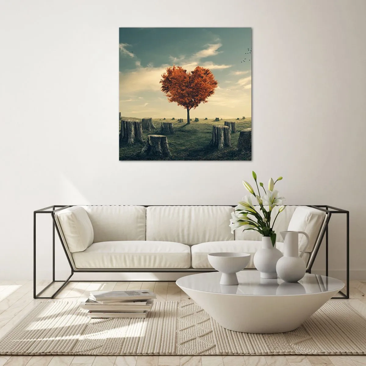 Glasbild - Bild auf glas - Es gibt noch Hoffnung - 70x70 cm